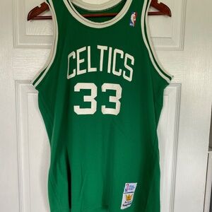 Boston Celtics Sand Knit Larry Bird Jersey